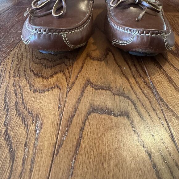 Cole Haan Gunnison 1 Eye Driver Moccasins Men's Shoe 10D Tie Leather Cushioned - Picture 15 of 16